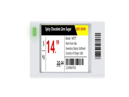 Dahua ESL-E4015A-N elektronický štítek/ 1,54" 200x200/ 44,5 x 35,9 x 12,1mm/ 4 barvy/ NFC