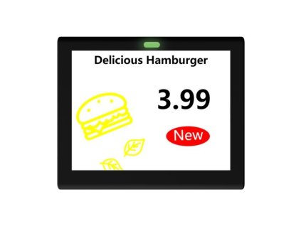 Dahua ESL-E4042A-BN elektronický štítek/ 4,2" 400x300/ 104,8 x 87 x 12,8mm/ 4 barvy/ NFC/ černý