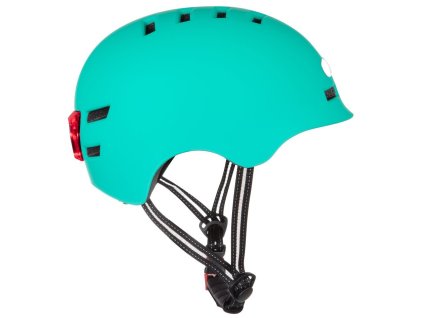 BLUETOUCH bezpečnostní helma s LED/ velikost S/ modrá