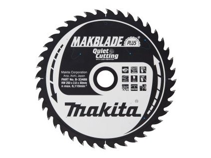 kotouč pilový dřevo MAKBLADEplus 250x2.8x30mm 40Z = old B-09818