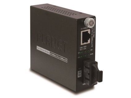 Planet FST-802S50 konvertor smart, 10/100Base-TX/FX SC, 50km, singlemode