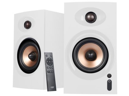 POŠKOZENÝ OBAL - FENDA F&D repro R23BT WHITE/ 2.0/ 40W/ dřevěné/ BT/ Optický/ USB vstup/ dálkové ovládání/ bílé
