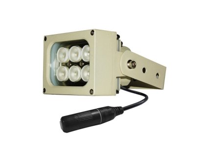 XtendLan Infra osvětlení, 850nm, 15-20m, venkovní, úhel 90 st, 13W, IP66, PoE 802.3af, RJ45 vodotěsná spojka