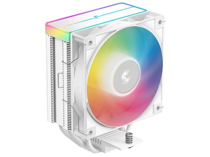 DEEPCOOL chladič AG400 ARGB V2 / 120mm fan ARGB / 4x heatpipes / PWM / pro Intel i AMD / bílý