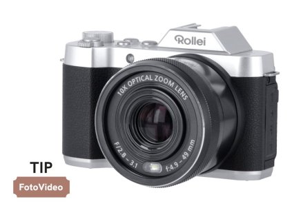 Rollei Powerflex 10x Retro/ 8 MPix/ 10x zoom/ 2,88" LCD/ 1440p video/ Černý