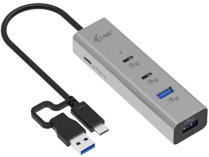 i-tec univerzální nabíjecí Metal HUB 2x USB-C + 2x USB-A Port, PD 85W