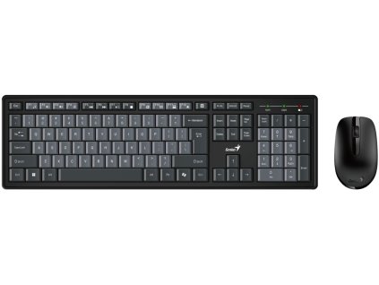GENIUS Smart KM-8200 Dual Color/ Bezdrátový set 2,4GHz/ Copilot/ USB/ černošedá/ CZ+SK layout