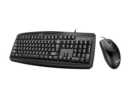 GENIUS Smart KM-200/ Drátový set/ Copilot/ USB/ černá/ CZ+SK layout
