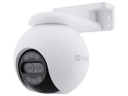 EZVIZ IP kamera H80x Dual 4K/ PTZ/ Wi-Fi/ 8+2 Mpix/ krytí IP65/ objektiv 4mm/ H.265/ IR přísvit až 30m/ bílá