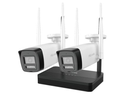 HiLook Powered by HIKVISION/ WiFi Bullet KIT IKS-2044BH-PH/W/ 4Mpx/ 2x kamery IPC-B140HA-LDF/W/ 1x NVR-DS-7104NI-S1/W