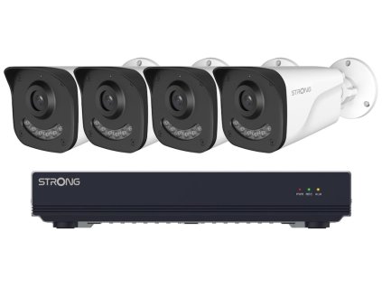 STRONG BUL05DL0-P PoE KIT/ Bullet/ 5Mpix/ 1x NVR NVR1120-8P/ 4x IP kamera BUL05DL0-P/ HDMI/ VGA/ USB/ LAN