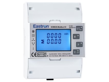 Eastron SDM630-MT-MID V2, třífázový, pulsní výstupy, vícesazbový