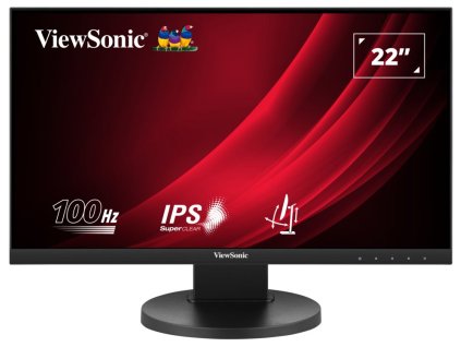 ViewSonic VG2208A-HD/22" 16:9 (21.5"), 1920 x 1080, SuperClear® IPS, VGA, HDMI, DisplayPort, full ergonomic stand, 100Hz