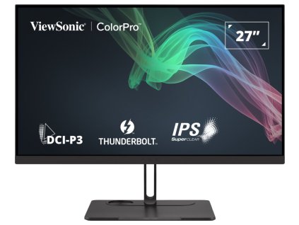 ViewSonic VP2776T-4K/27" 16:9 3840 x 2160 3 sides Frameless SuperClear IPS Monitor with 100% sRGB,98% DCI-P3,Thunderbolt