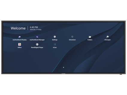 ViewSonic Flat Display CDE92UW/92"/WUHD/ 500nits, 5000:1, 8G RAM/128GB/ OPS slot/ HDMIDP/USB/Audio/RS232/Speaker/black