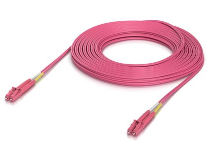 Ubiquiti OM4 Duplex LC UPC Fiber Patch Cable 15m - Multi-mode patch kabel, duplex LC, délka 15m