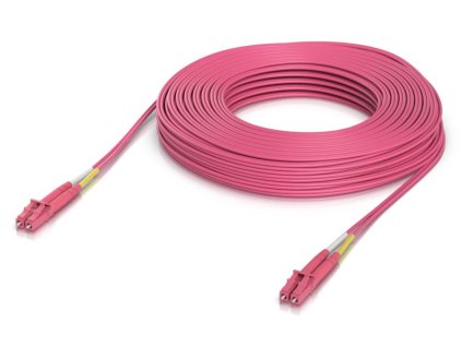 Ubiquiti OM4 Duplex LC UPC Fiber Patch Cable 30m - Multi-mode patch kabel, duplex LC, délka 30m