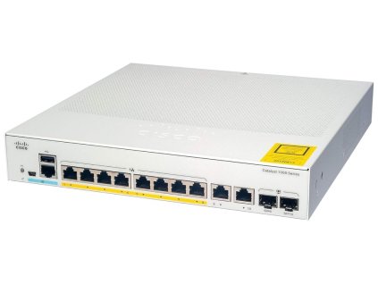 Cisco Catalyst 1000 8port GE, Full POE, Ext PS, 2x1G SFP