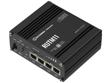 Teltonika RUTM11 průmyslový router, 4G, LTE, 4x Gbit RJ45, WiFi 5