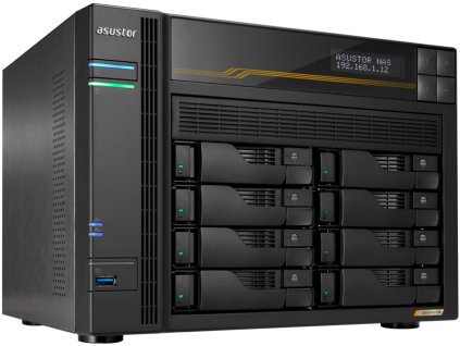 Asustor Lockerstor 8 Gen3 AS6808T   8x 2,5"/3,5" SATA III/ 16GB RAM/ Dual 10GbE Ports/ Dual 5GbE Ports/ 4x M.2 SSD
