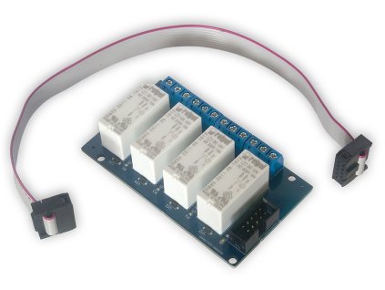 TINYCONTROL rozšiřující deska 4x relé 250VAC/16A pro LK3 a LK4