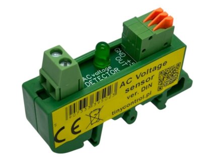 TINYCONTROL senzor síťového napětí  na DIN lištu pro LK3 & LK4