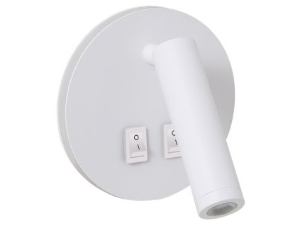 IMMAX GOAL designové nástěnné LED svítidlo, 2 vypínače, 6W, bílé