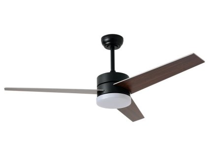 IMMAX NEO LITE VARIABLE SMART LED stropní svítidlo s ventilátorem 24W, Wi-Fi, TUYA, černo-hnědo-stříbrné