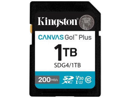 KINGSTON Canvas Go Plus Gen4 1TB SDXC / C10 / UHS-I U3 V30 / up to  200MB/s