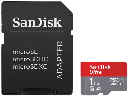 SanDisk Ultra microSDXC 1TB / A1 Class 10 UHS-I / up to 150MB/s / + SD adaptér