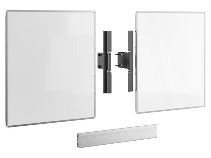 Vogels Postranní tabule 75" pro elektrický lift RISE s montáží podlaha-stěna, křídla bílá zvenku, zelená zevnitř