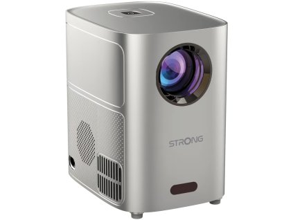 STRONG projektor Q1/ LCD/ HD (1280x720)/ 180 ANSI lm/ USB 2.0/ HDMI/ BT/ Wi-Fi/ Repro/ šedý