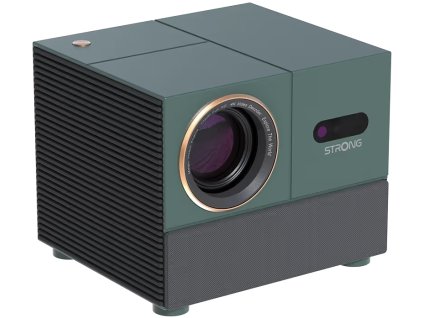 STRONG projektor MIRA 1/ LCD/ FHD (1920x1080)/ 300 ANSI lm/ USB 2.0/ HDMI/ BT/ Wi-Fi/ Repro/ Android 11/ šedo-zelený