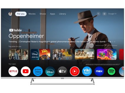 STRONG SMART QLED TV 65"/ SRT65UG8773C/ UHD/ 3840x2160/ DVB-T2/C/S2/ H.265/HEVC/ 4xHDMI/ 2xUSB/ Wi-Fi/ LAN/ G/ ANDROID14