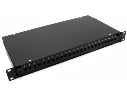 XtendLan 19" optický rozvaděč, 24 portů ST/FC, výsuvný