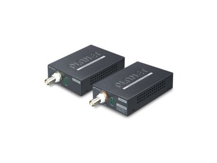 Planet LRP-101C-KIT, COAX PoE extender 10/100Base-TX, 802.3at-30W,EFT+ESD, dosah 1km, -20 až 70°C
