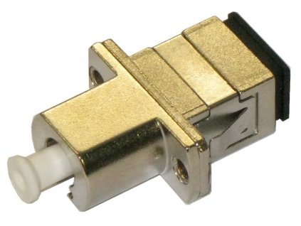 XtendLan SC-LC simplex adapter, metalický, na kabel a do optických rozvaděčů, SM i MM