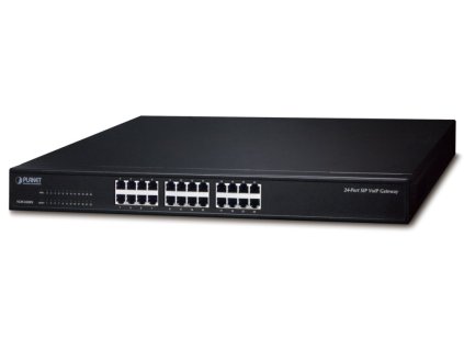 Planet VGW-2420FS VoIP gateway, 24x FXS, SIP, CallerID, Fax, Hotline, firewall, SNMP, SSH/TLS, QoS