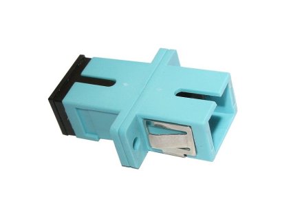 XtendLan SC-SC simplex adapter MM, OM3, azurová, do optických rozvaděčů