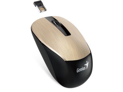 POŠKOZENÝ OBAL - GENIUS NX-7015/ 1600 dpi/ Blue-Eye senzor/ bezdrátová/ zlatá