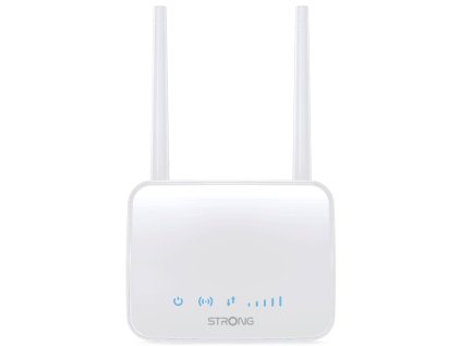 STRONG 4G LTE router 350M/ Wi-Fi standard 802.11 b/g/n/ 300 Mbit/s/ 2,4GHz/ 1x LAN/ 1x SIM slot/ 2 odnímatelné antény