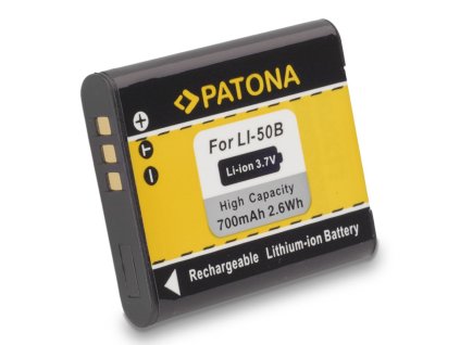 POŠKOZENÝ OBAL - PATONA baterie pro foto Olympus Li-50B 700mAh
