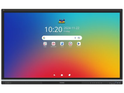 ViewSonic dotykový panel IFP5551 4K 55" Android 14 EDLA,50 Multi touch,400nits,16G RAM/128GB,OPS slot,HDMI, VGA,DP, USB