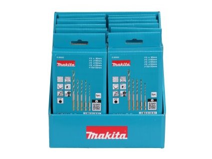 sada vrtáků TCT se stopkou 1/4" multimateriál 12 sad v displeji STOP