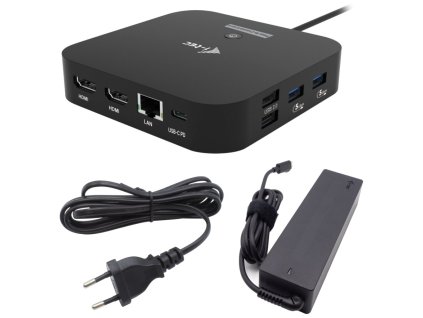 i-tec dokovací stanice USB-C Dual HDMI Docking Station with Power Delivery 100W + univerzální nabíječka 100W