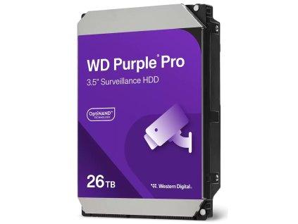 WD PURPLE PRO 26TB / WD260PURP / SATA 6Gb/s / Interní 3,5"/ 7200 rpm / 512MB