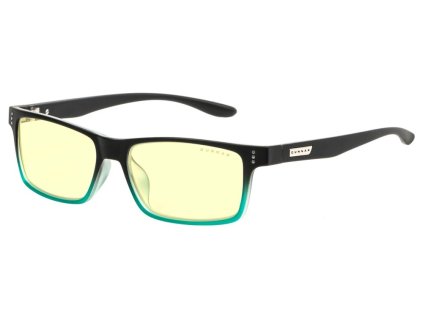 GUNNAR kancelářske/herní brýle CRUZ ONYX-TEAL * jantárová skla * BLF 65 * NATURAL focus