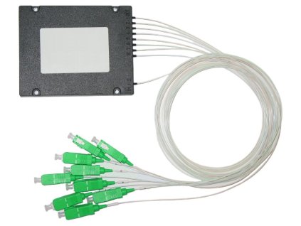 XtendLan Optický rozbočovač 1:8, SC/APC konektory, 1260-1650nm, singlemode, PLC, 1m