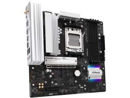 ASRock A620AM Pro RS WiFi / AMD A620A / AM5 / 4x DDR5 DIMM / 3x M.2 / HDMI / DP / USB-C / WiFi / mATX