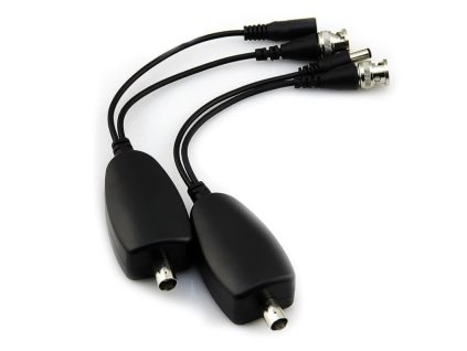XtendLan Přenos videa a napájeni po koax. vedení,Power over Coax (POC), pár,i pro AHD/CVI/TVI do 1080p, výstup 12V/1,2A